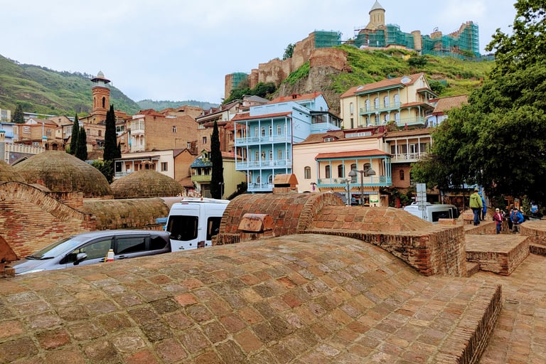 sulgur bathes and Old town in Tbilis Georgia