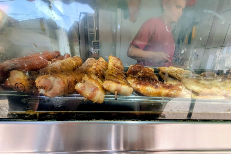 gilled meats at Kod Ujche in Nis Serbia