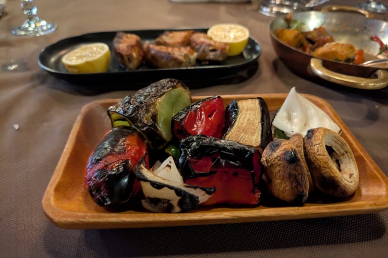 Grilled veg from Ethnographer in Tbilisi Georiga