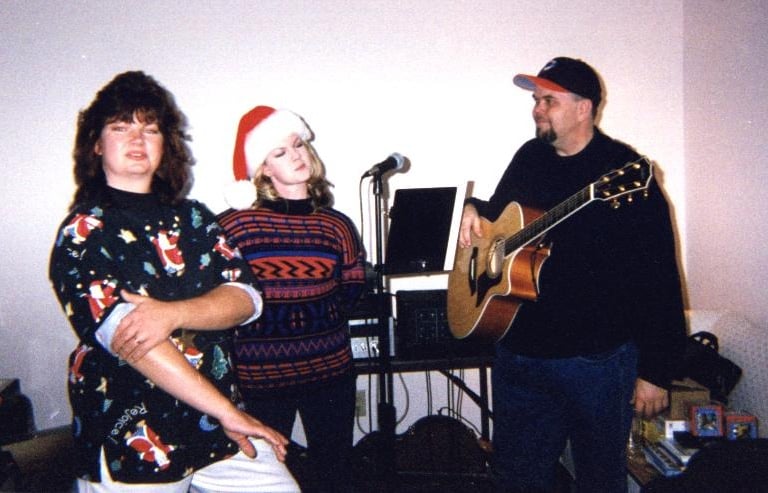 Tina, her daughter, Stephanie, and The Pirate do a trio