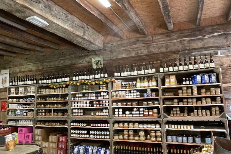 Boutique produit locaux de l'ecomusée de la pomme et du cidre