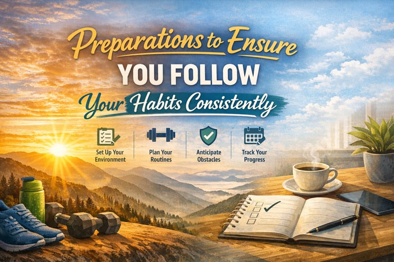 Discover practical and proven preparations to make habit-building effortless.