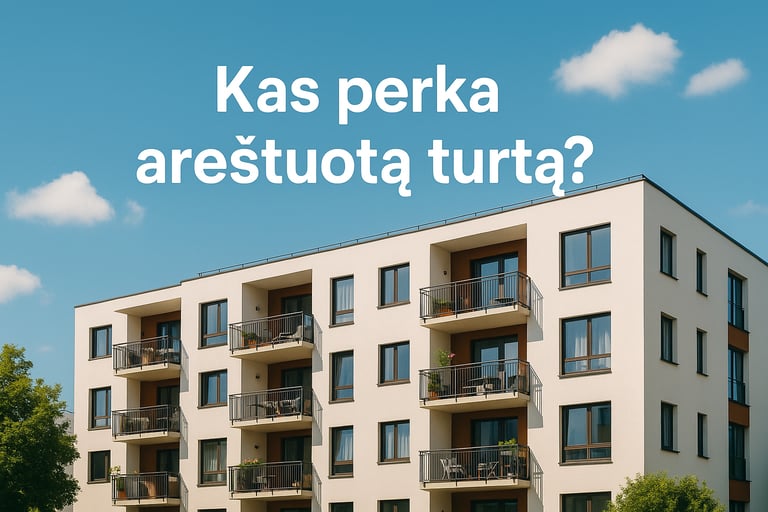 areštuotas su skolomis