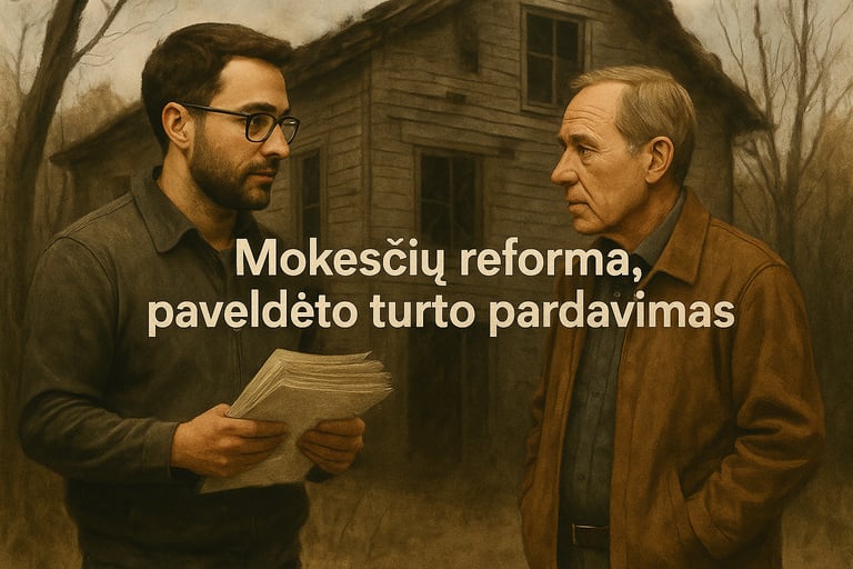 paveldėto turto pardavimas