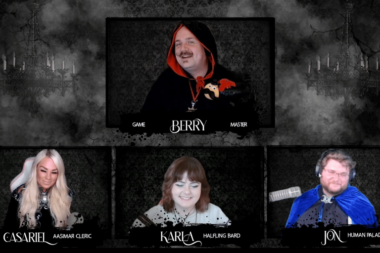 a group of people in costumes