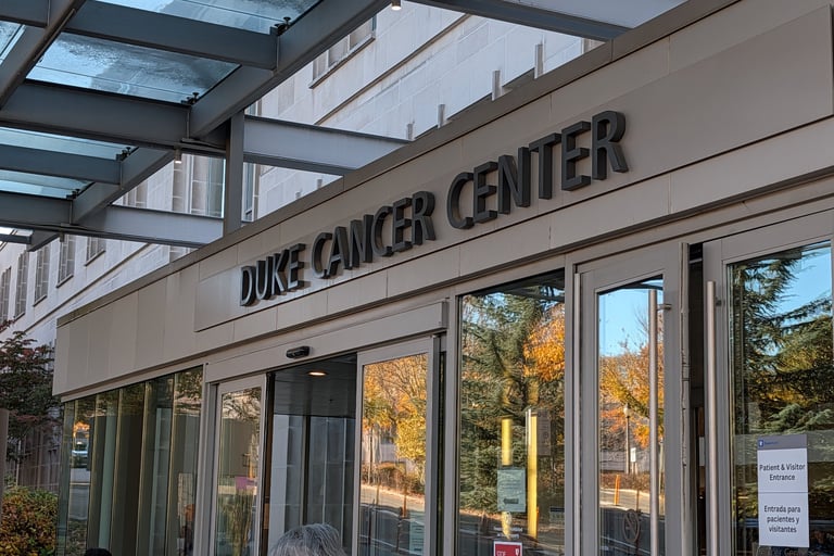Entrance to the Duke Health Cancer Center