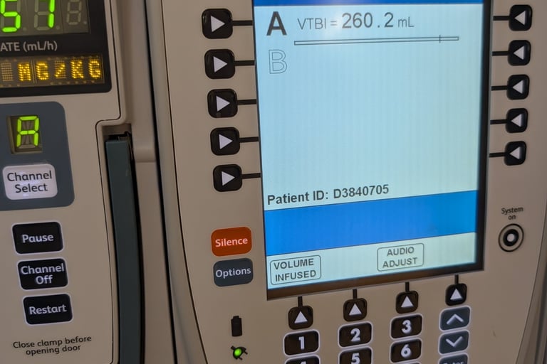 Infusion pump at Duke Health