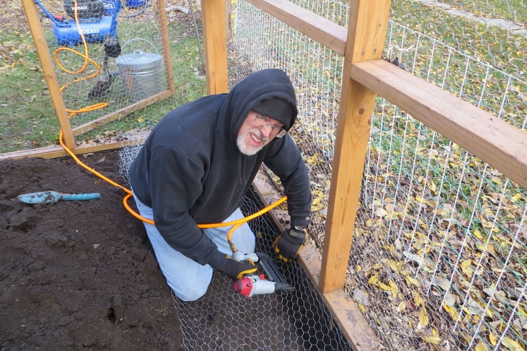 Rat proofing the chicken coop