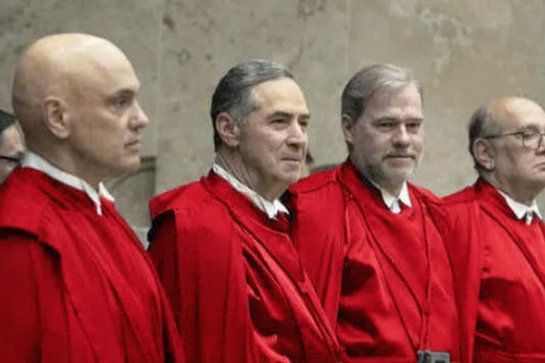 STF de vermelho