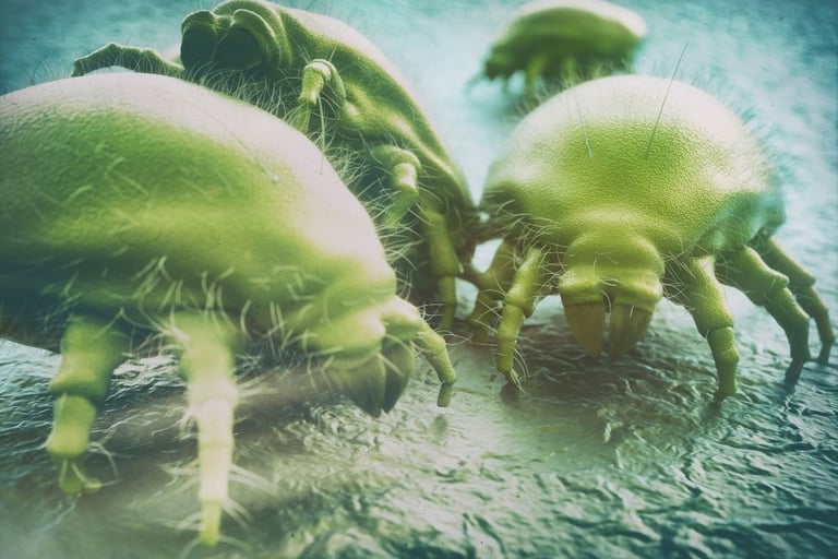 illustration of dust mites