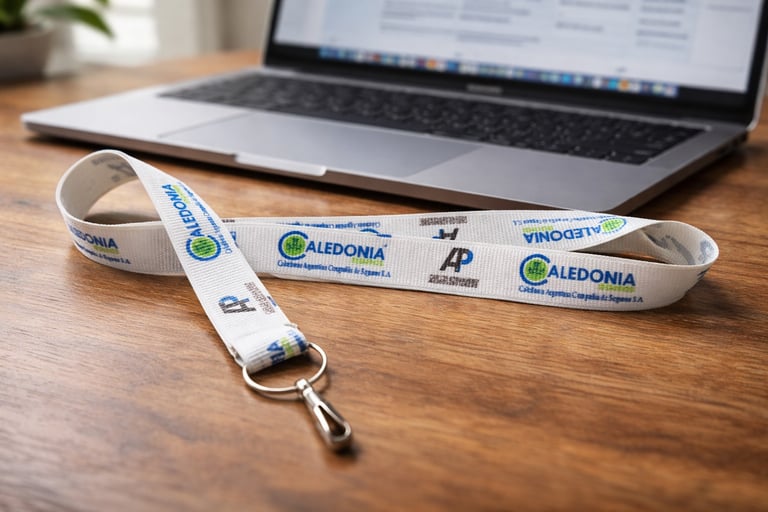 Lanyards premium full color ideales para marcas y empresas que buscan máxima calidad visual.