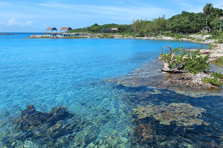 Acque cristalline nella Baia Dei Porci a Playa Giron