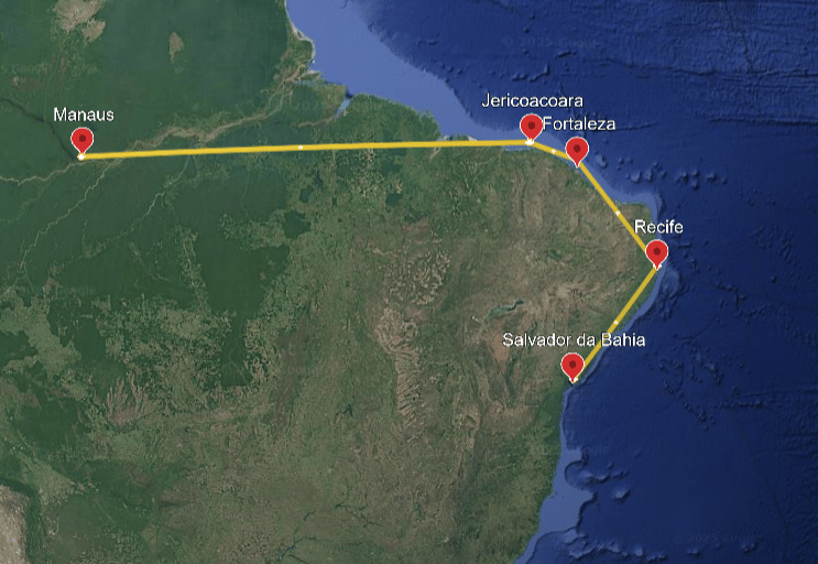 Itinerario di due settimane nel nord del Brasile