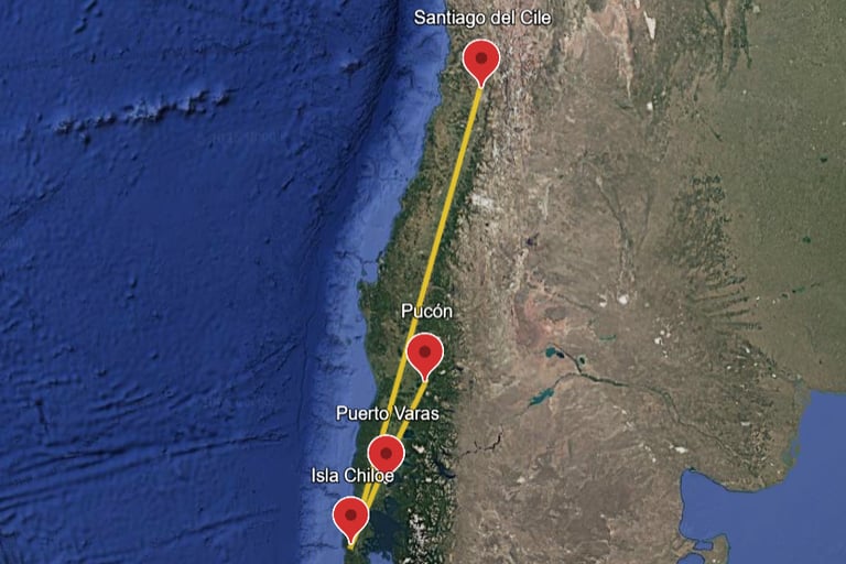 Itinerario di 2 settimane nel Cile del Sud