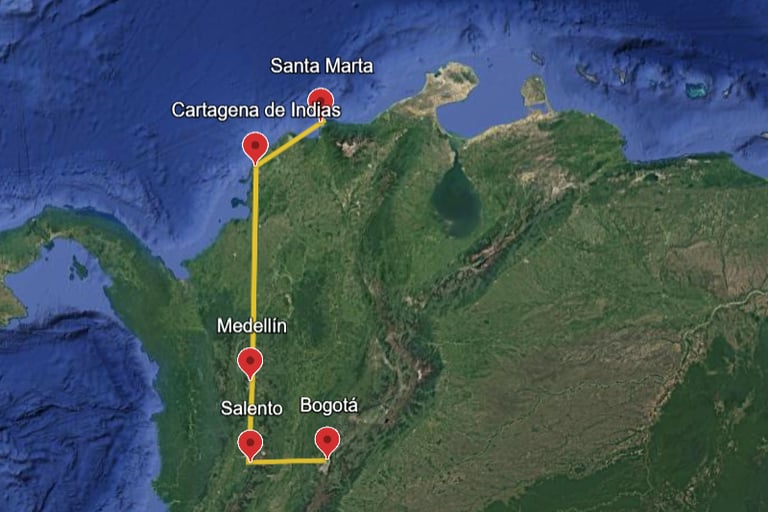 Itinerario di 2 settimane in Colombia