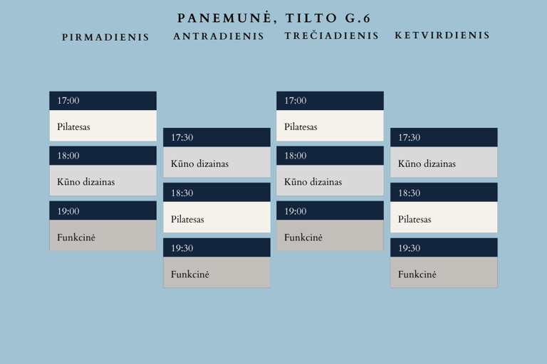 Grupines treniruotes panemunese