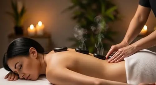 Hot Stone Massage Process