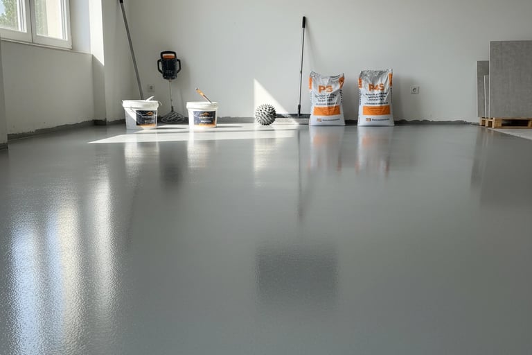 surface ragréage autolissant miroir prêt pose carrelage grand format