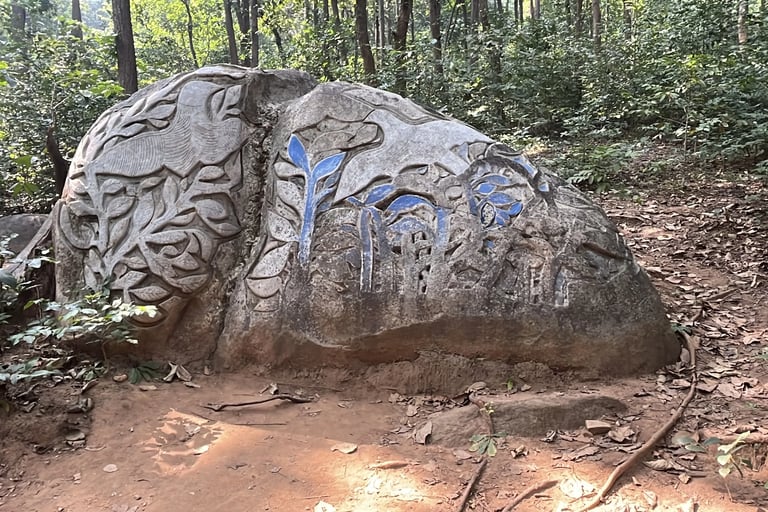 Rock Cut Art- Birds, Purulia