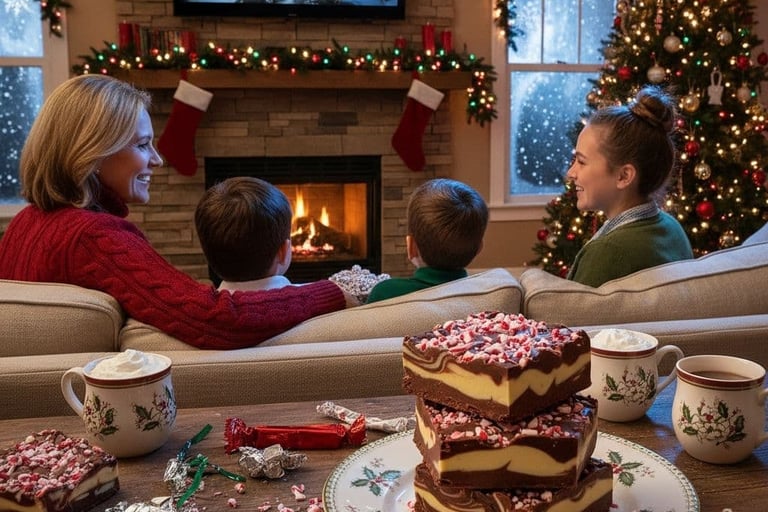 a family sitting on a couch watching tv