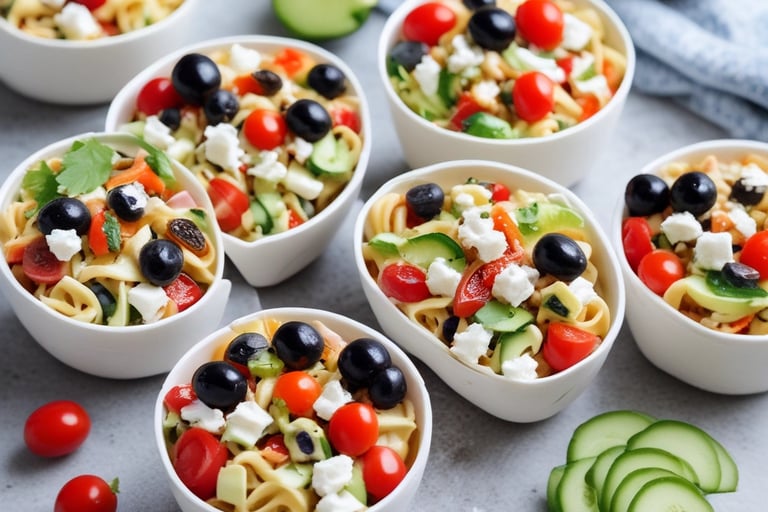 Greek Pasta Salad Cups