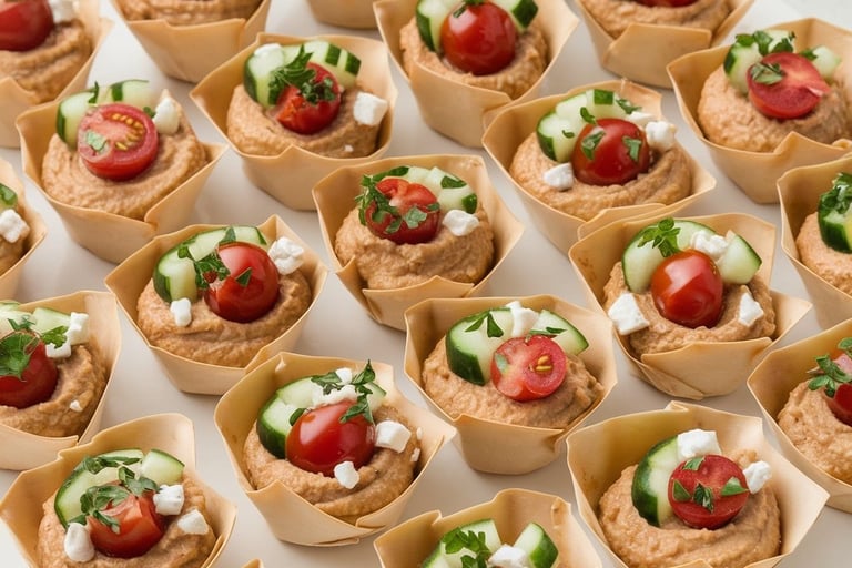 Mediterranean Hummus Cups