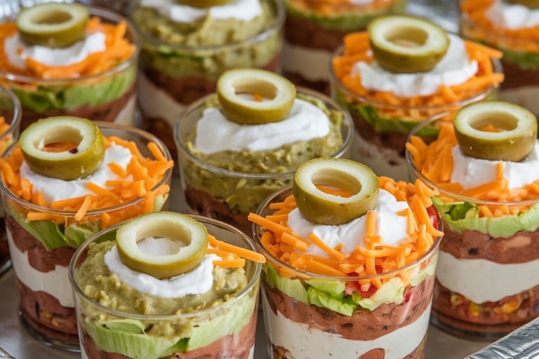 Seven-Layer Mexican Dip Cups