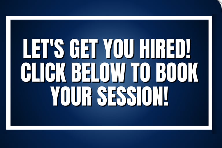 Blue image background with white fonts leading people to click the link for booking with Sophia