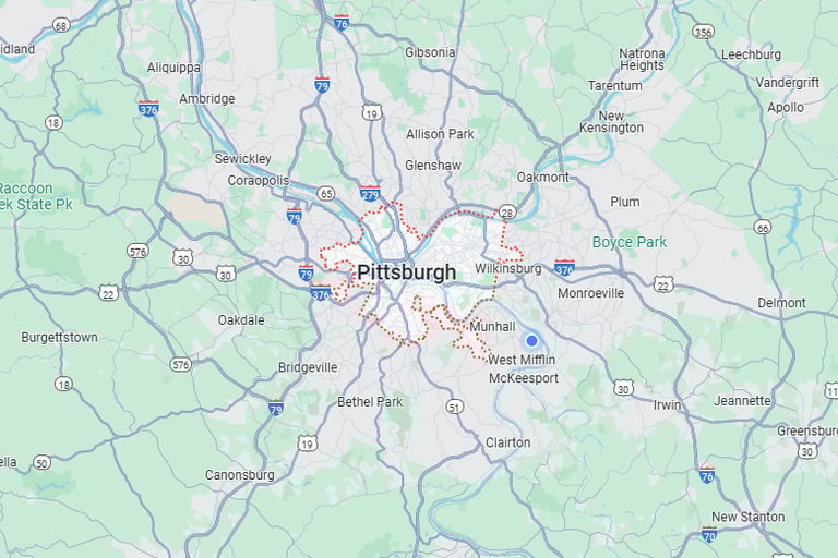 Greater Pittsburgh Map