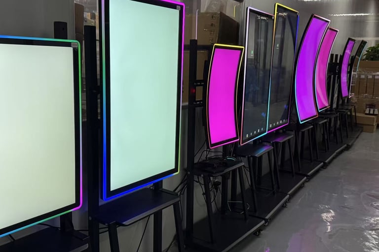 claratech's curved screens for gaming and slot machines