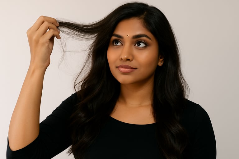 Struggling with hair? Contact us, Kandyan Aesthetics