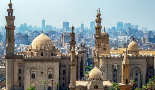 a cityscape of cairo