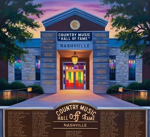 Outdoors photo of the Country Music Hall of Fame in Nashville