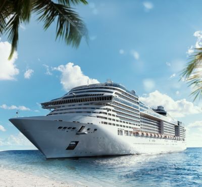 a cruise ship cruise ship in the ocean