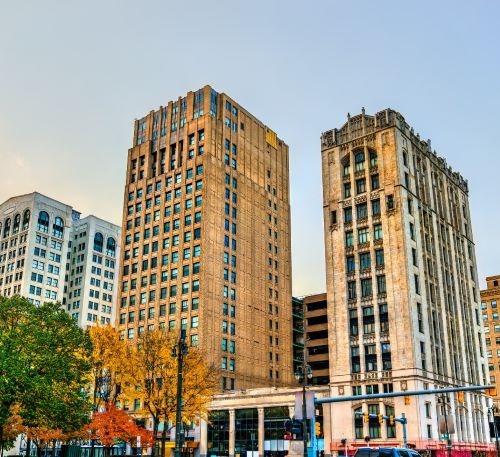 Outdoor photo of Detroit city