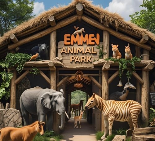 a zoo animal kingdom entrance to an animal kingdom