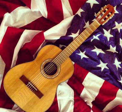 a guitar player's guitar and a guitar