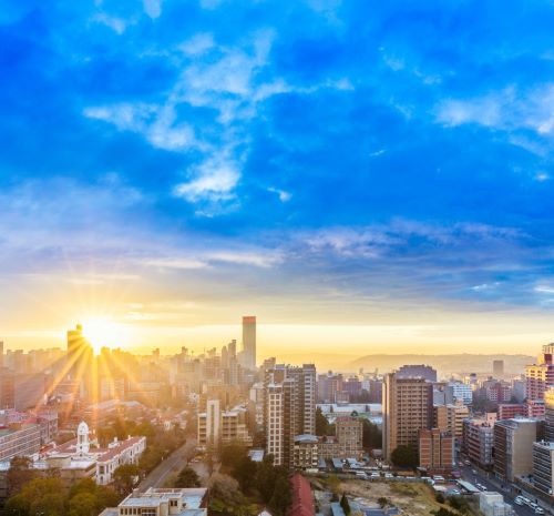 Johannesburg in South Africa