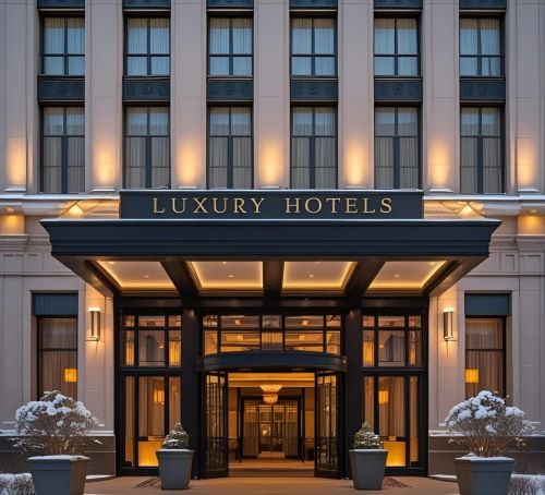 outdoor photo of a luxury hotel