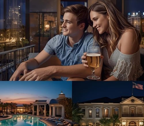 couple enjoying a luxury hotel in lafayette (la)