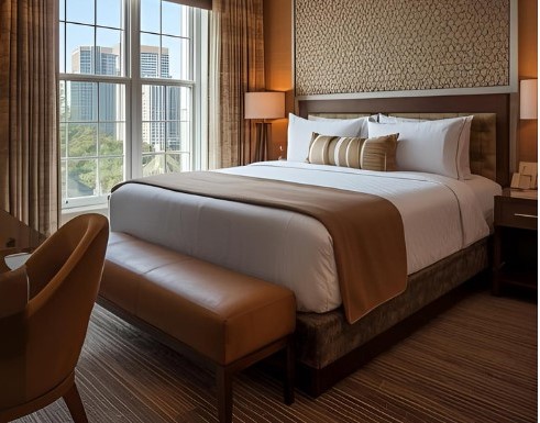 luxury hotel bedroom