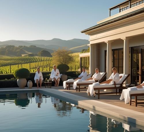 luxury spa hotel with pool