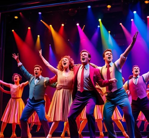 a group of people standing on a stage