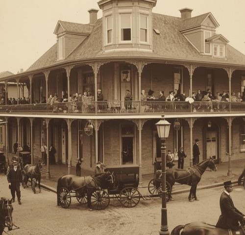 19th century photo of a new orleans building