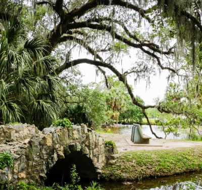 NEW ORLEANS - a bench with a bench and a bench in the background