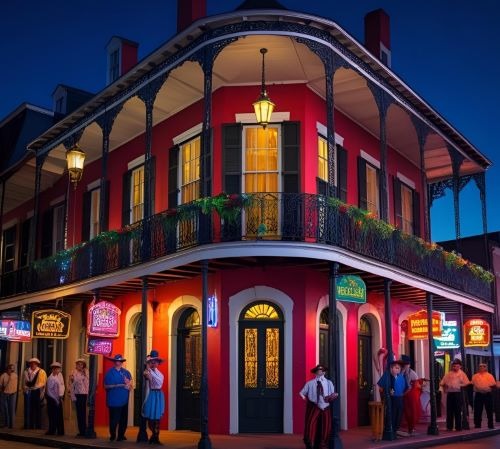beautiful authentic building in new orleans
