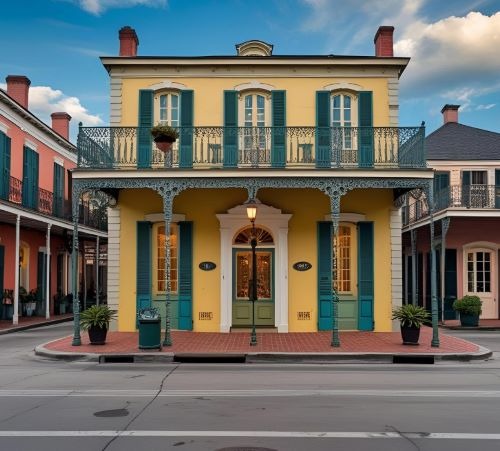 beautiful authentic building in new orleans