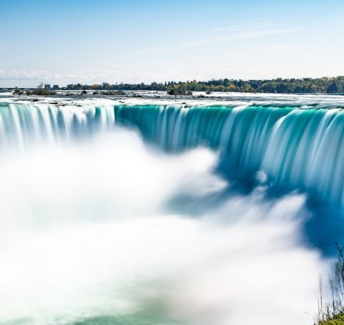 the Niagara waterfalls