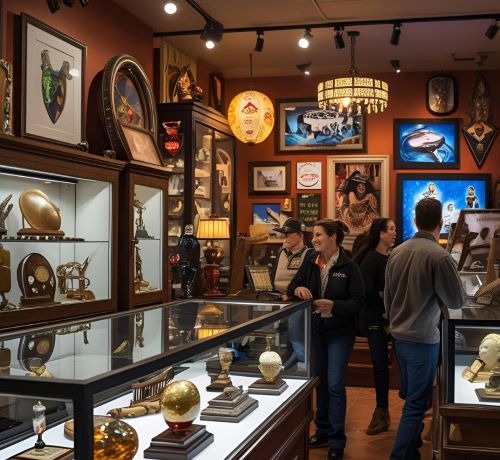 Inside photo of a pawn shop in Las Vegas