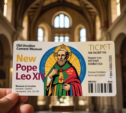 a ticket ticket for pope john the apostle